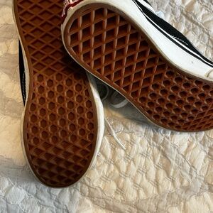 Vans youth. Size 1.5. Black and white. Like new